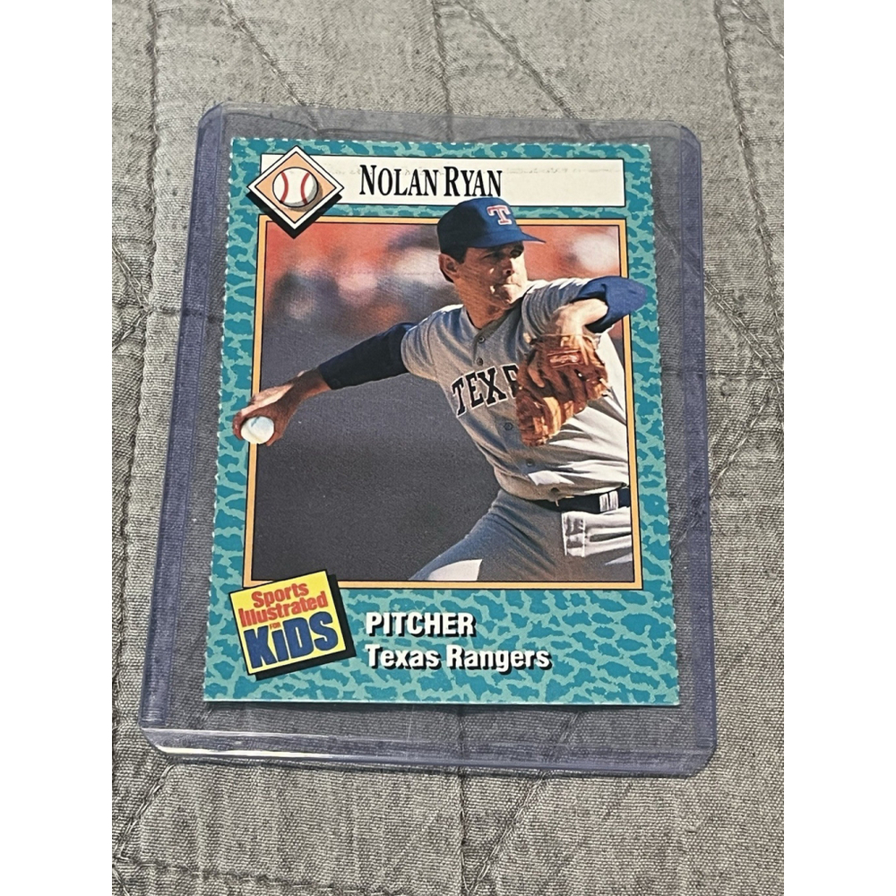 Nolan Ryan 1989 Sports Illustrated Kids Texas Rangers Card